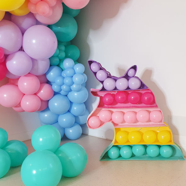 Structure Ballon élégant organiques thème licorne mybbshowershop